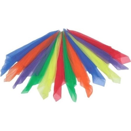 Everrich Industries Everrich EVC-0056-1 Rhythm Activities Scarves Set of 3-Red-Blue-Green EVC-0056-1